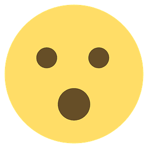 Face with open mouth - Free vector emoji on creazilla.com