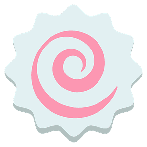 Fish cake with swirl