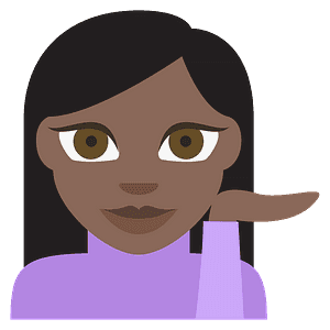 Person tipping hand