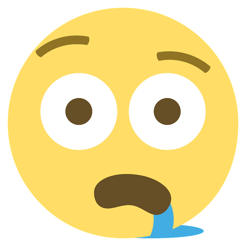 침 흘리는 얼굴