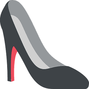 High-heeled shoe