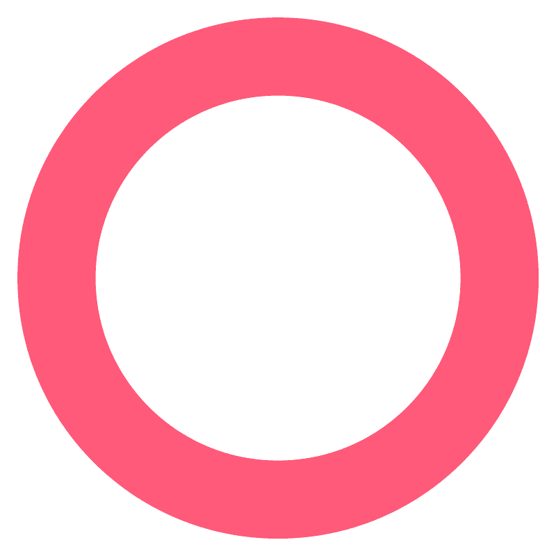 Hollow red circle
