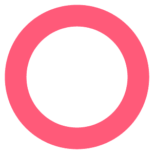 Hollow red circle