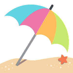 Umbrella on ground