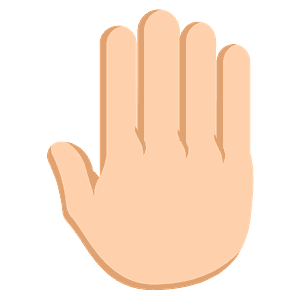 Raised back of hand