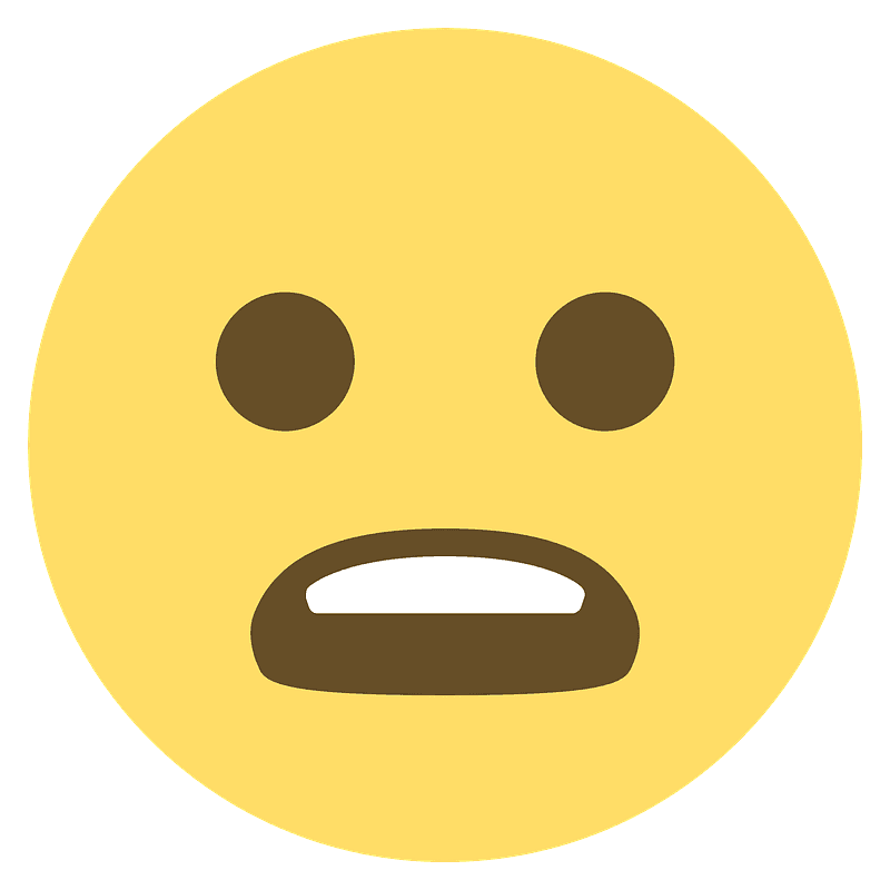 Frowning face with open mouth