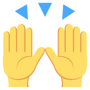Raising hands