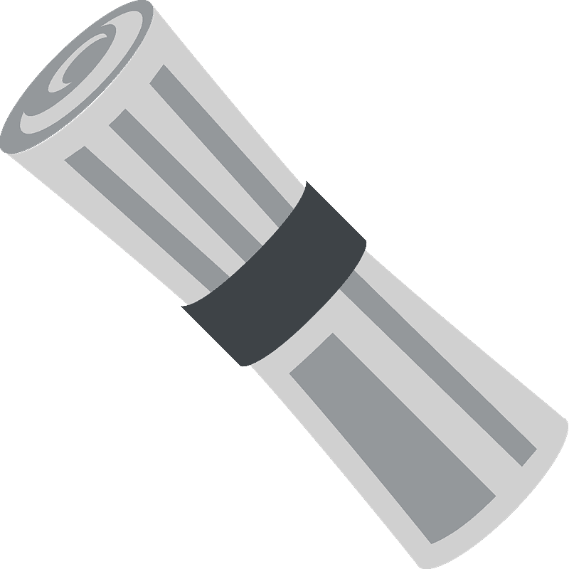Rolled-up newspaper