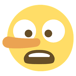 Lying face - Free vector emoji on creazilla.com