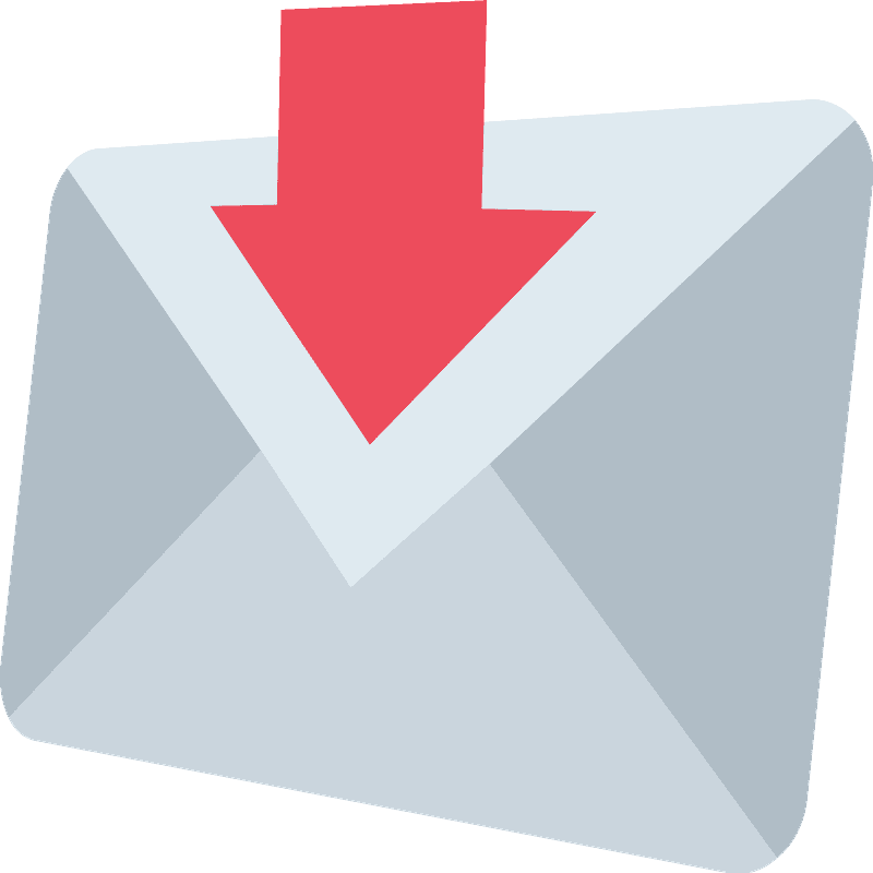Envelope with arrow
