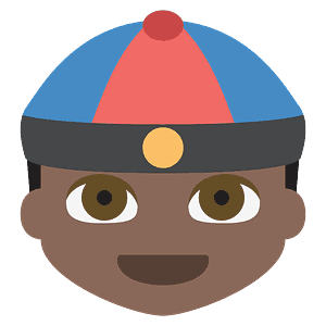 Person with skullcap