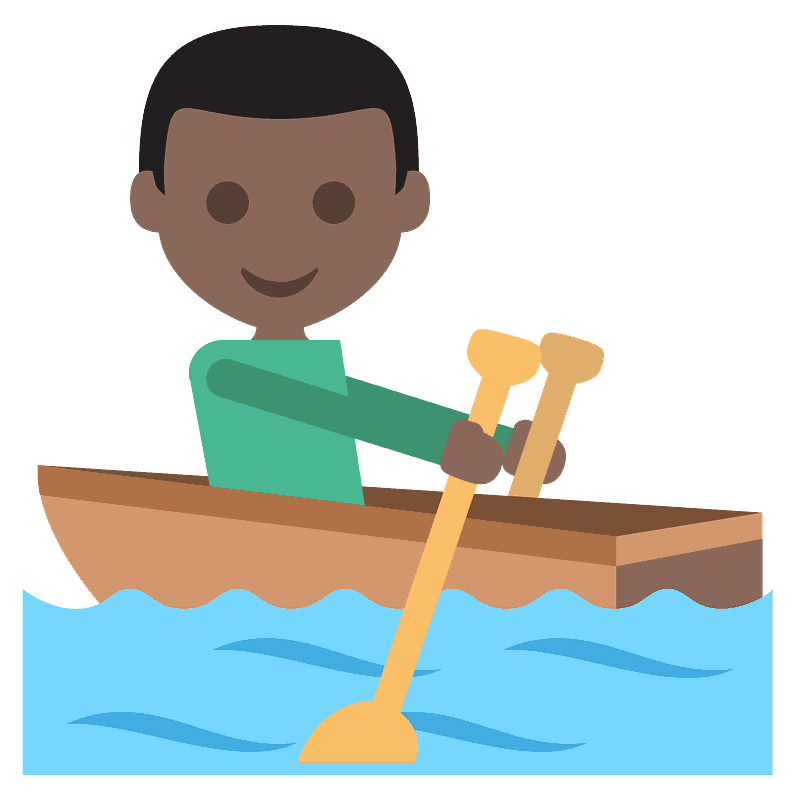 Person rowing boat