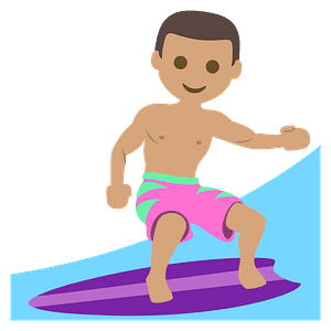 Person surfing