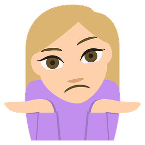 Person shrugging