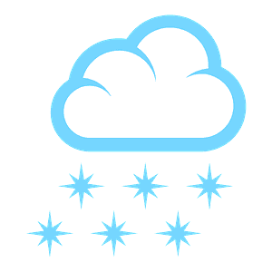 Cloud with snow
