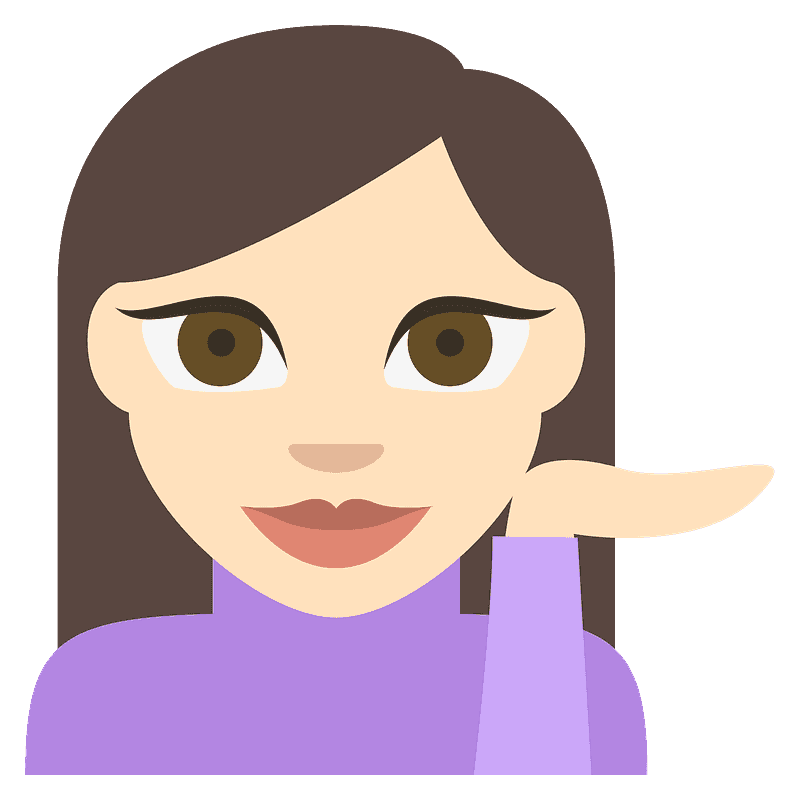 Person tipping hand