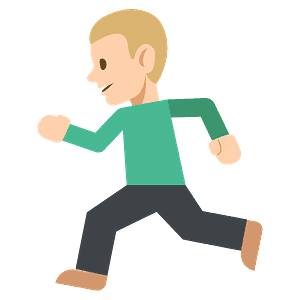 Person running