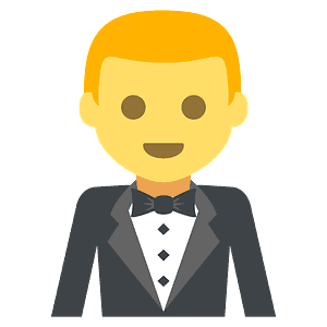 Person in tuxedo