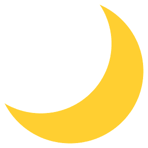 Crescent moon