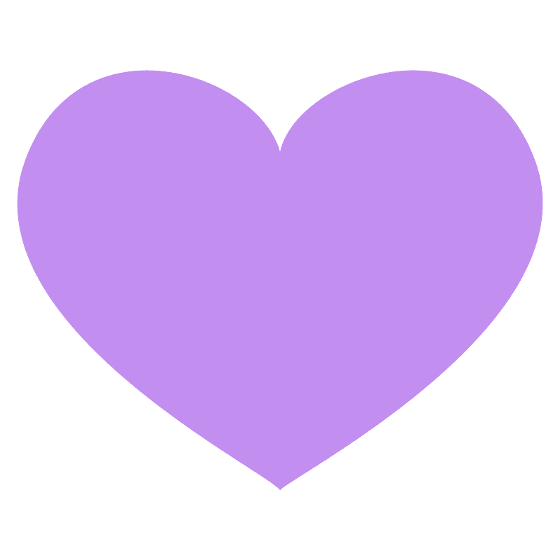 Cœur violet