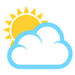 Sun behind cloud