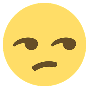 Unamused face