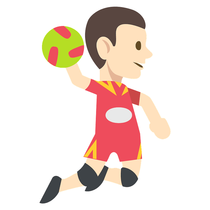 Person playing handball - Free vector emoji on creazilla.com