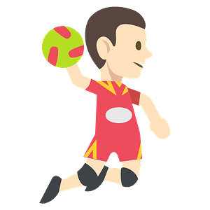 Person playing handball