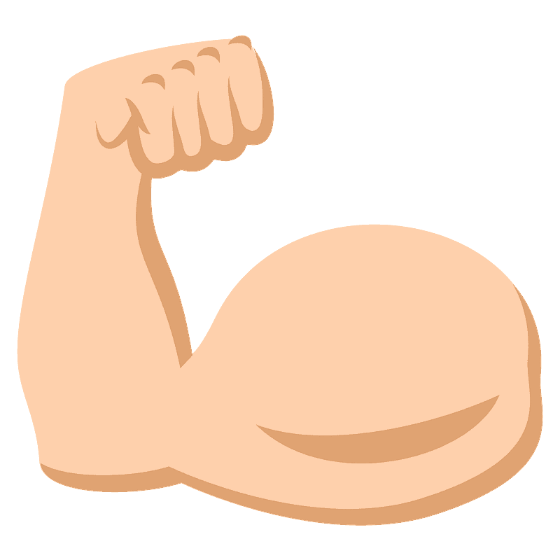 Flexed biceps