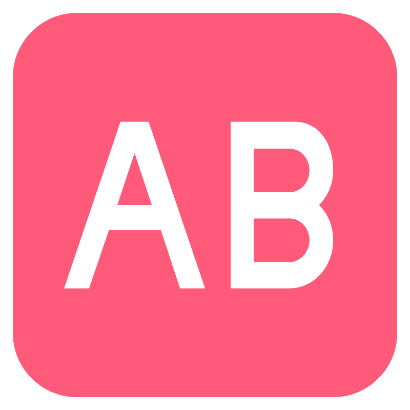 AB button (blood type) - Free vector emoji on creazilla.com