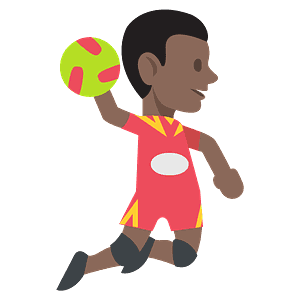 Person playing handball