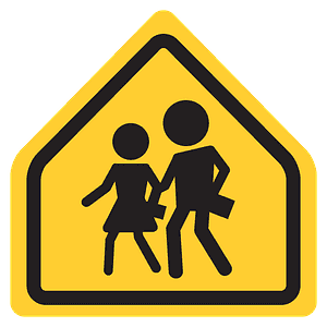 Children crossing