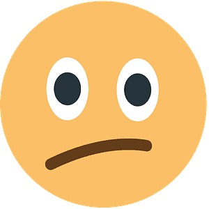 Confused face