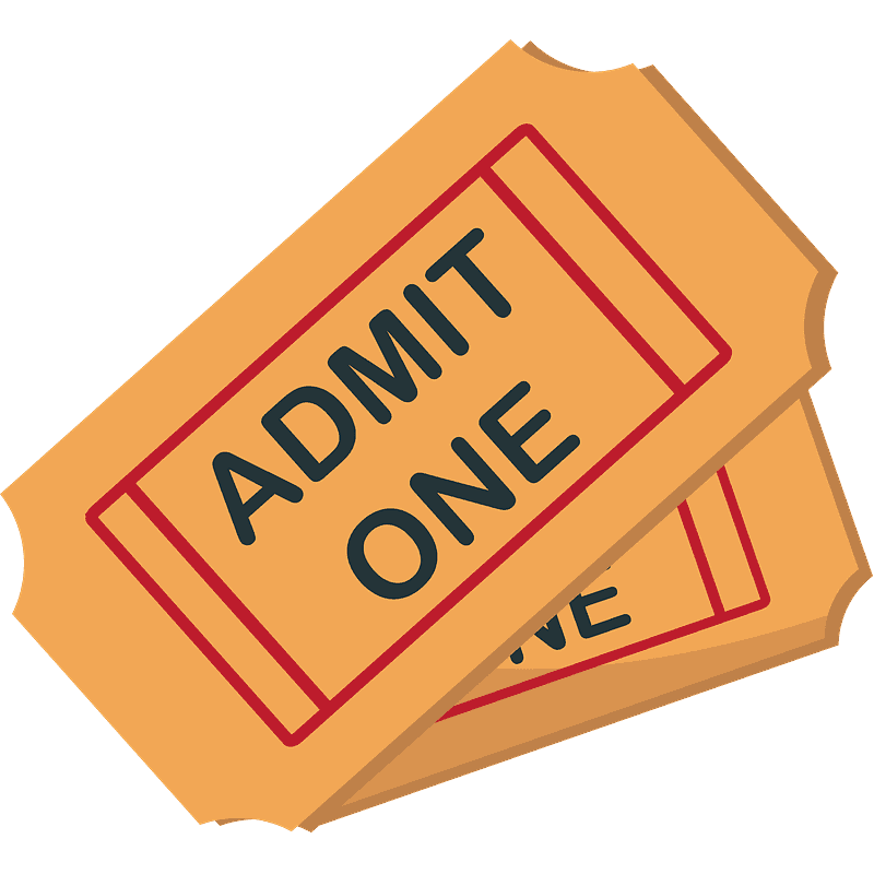 Admission tickets