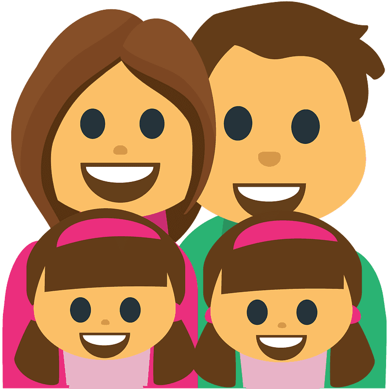 Family: man, woman, girl