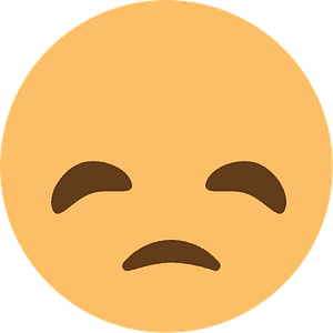 Disappointed face