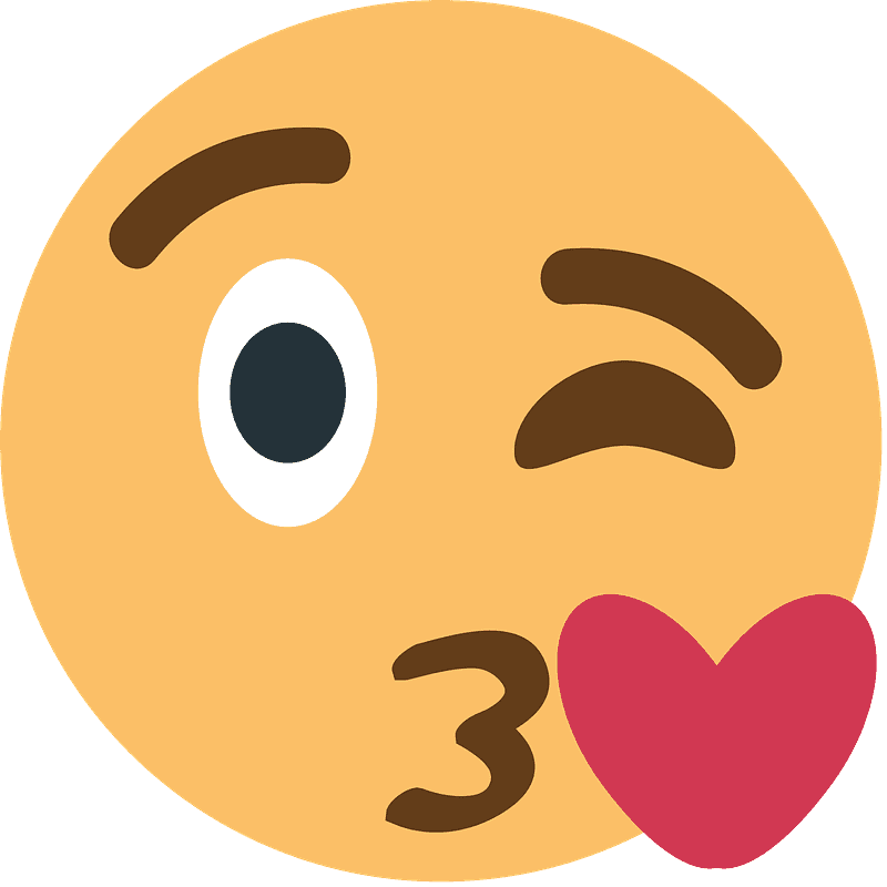 Face blowing a kiss