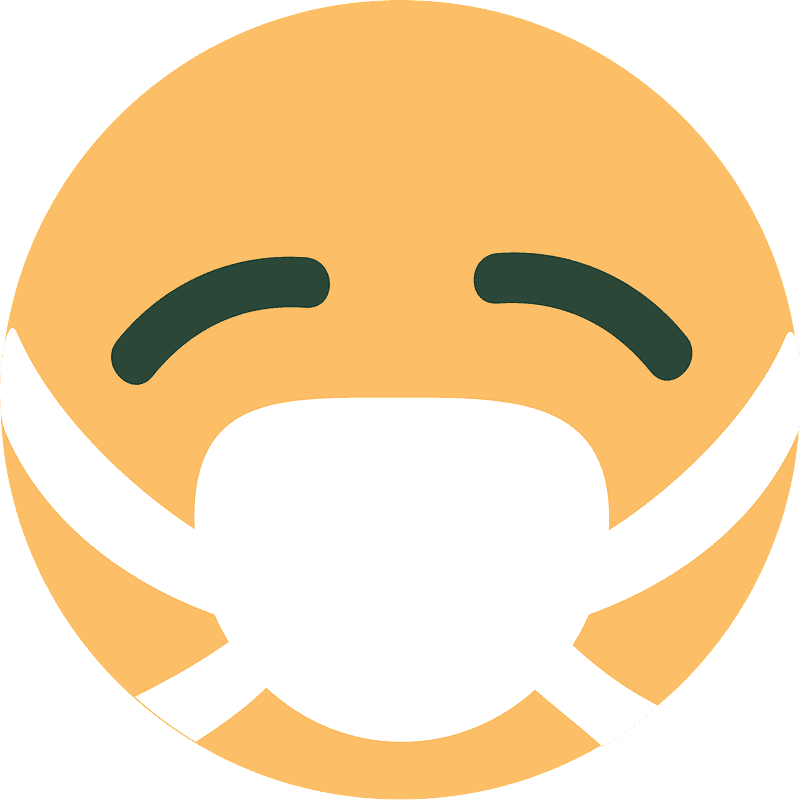 Face with medical mask