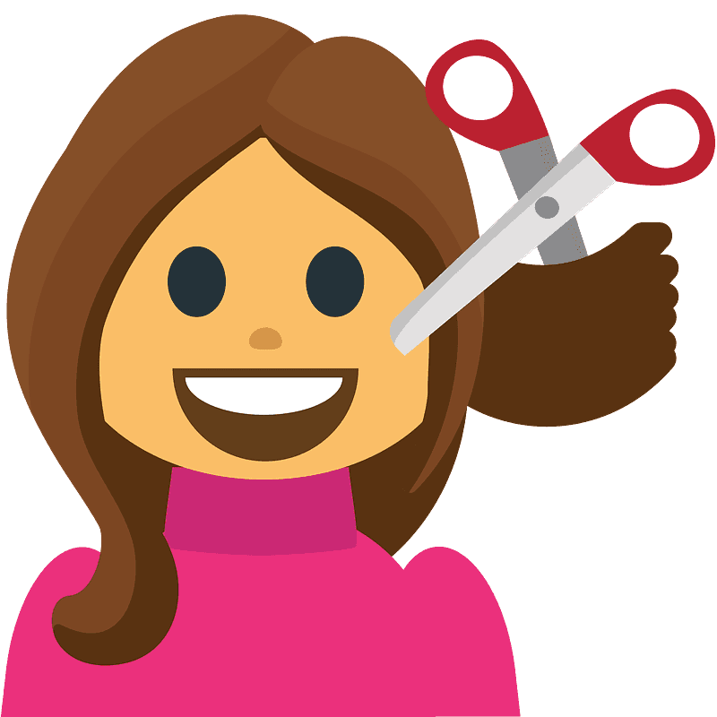 Person getting haircut