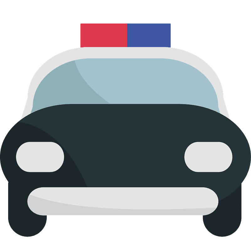 Oncoming police car - Free vector emoji on creazilla.com