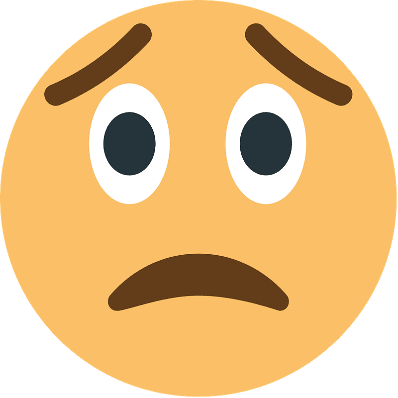 Worried face