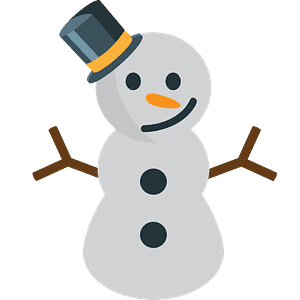 Snowman without snow