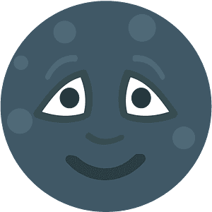 New moon face