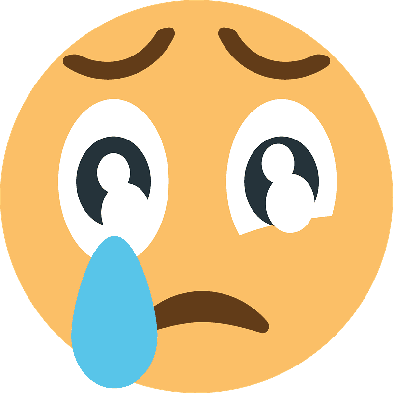 Crying face