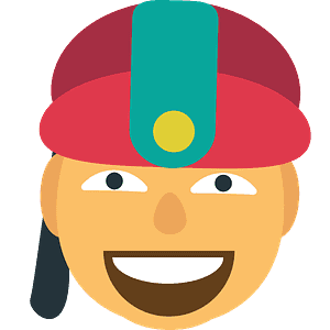 Person with skullcap
