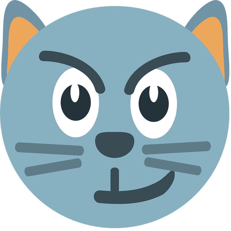 Cat with wry smile