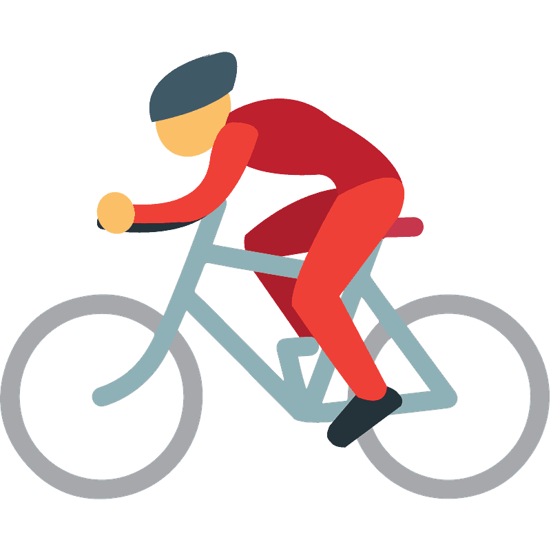 Person biking