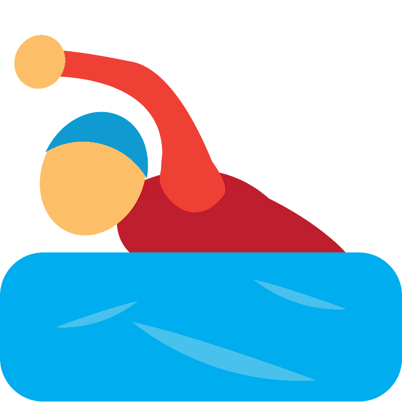 Person swimming