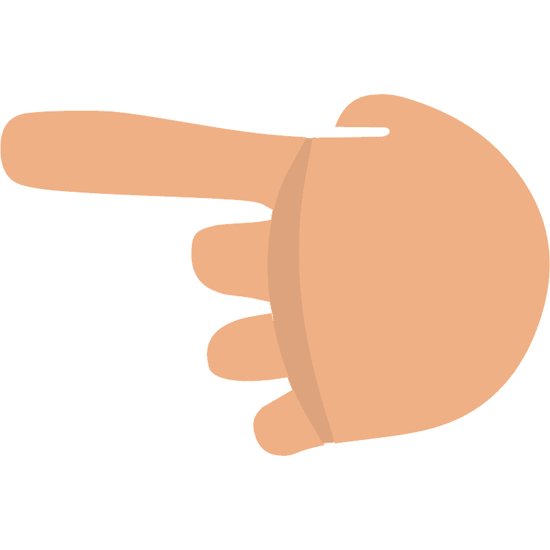 Backhand index pointing left