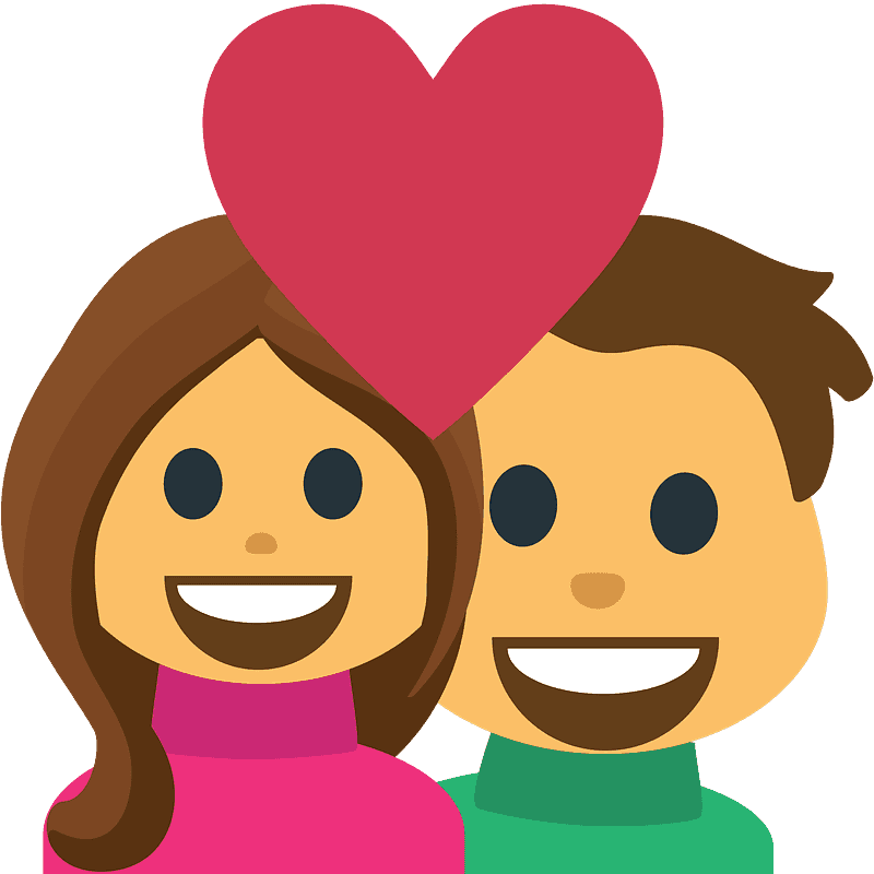 Couple with heart
